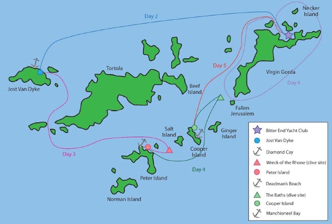 The route for the Swans © SW